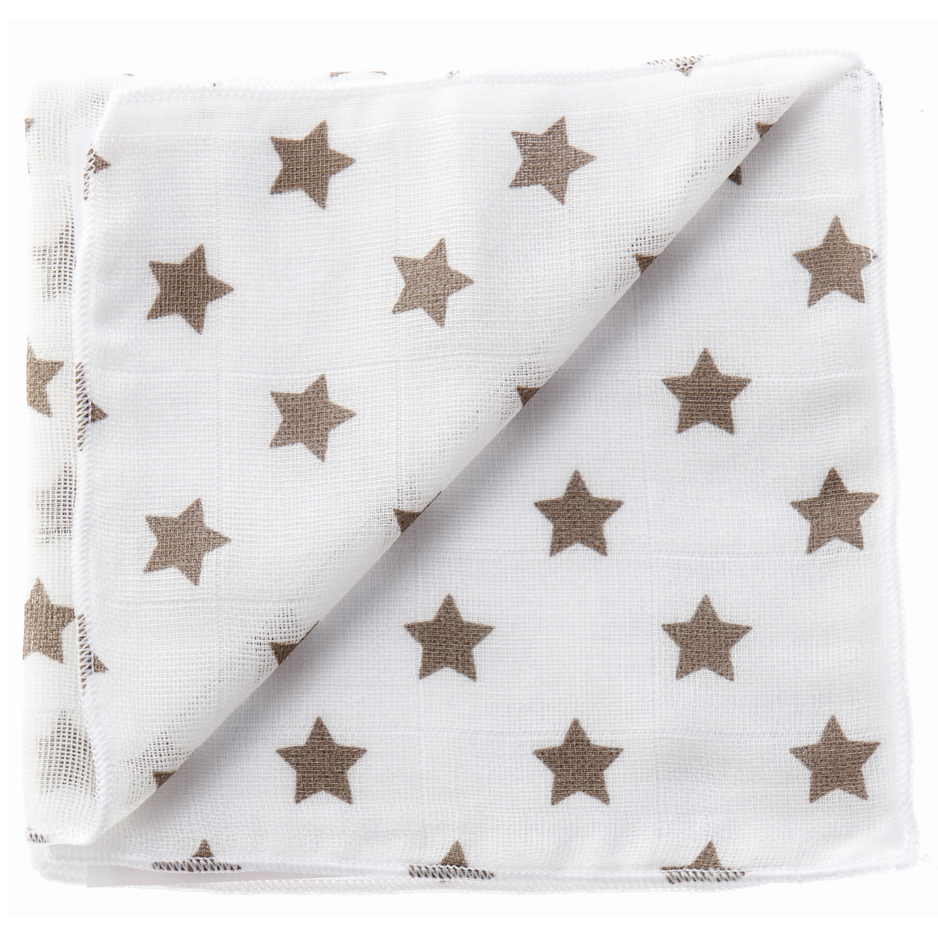 Gaze Spucktuch Weiss/Mud Sterne 1