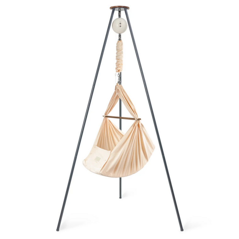 Federwiege Bundle Connect Grau Rose Cloud