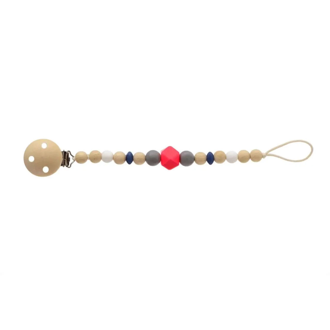 Schnullerkette Rot 1