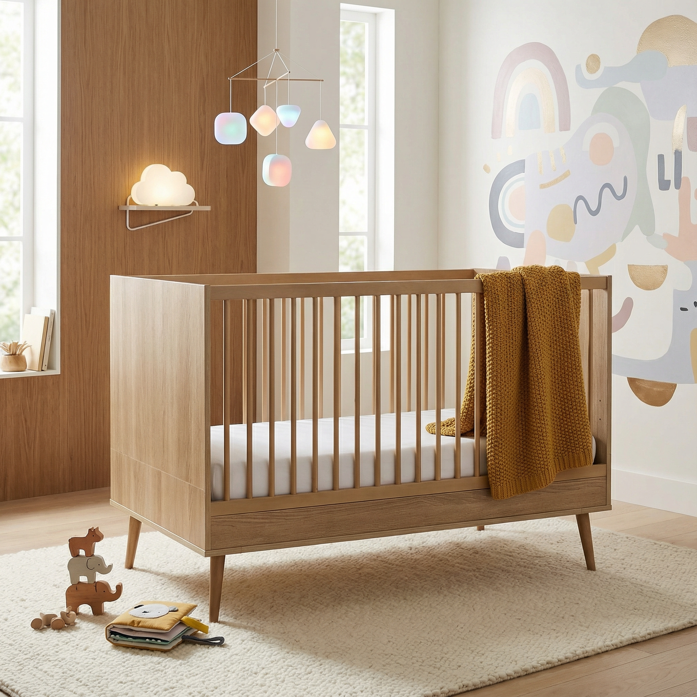 Babybett Flow Honey Ash 7