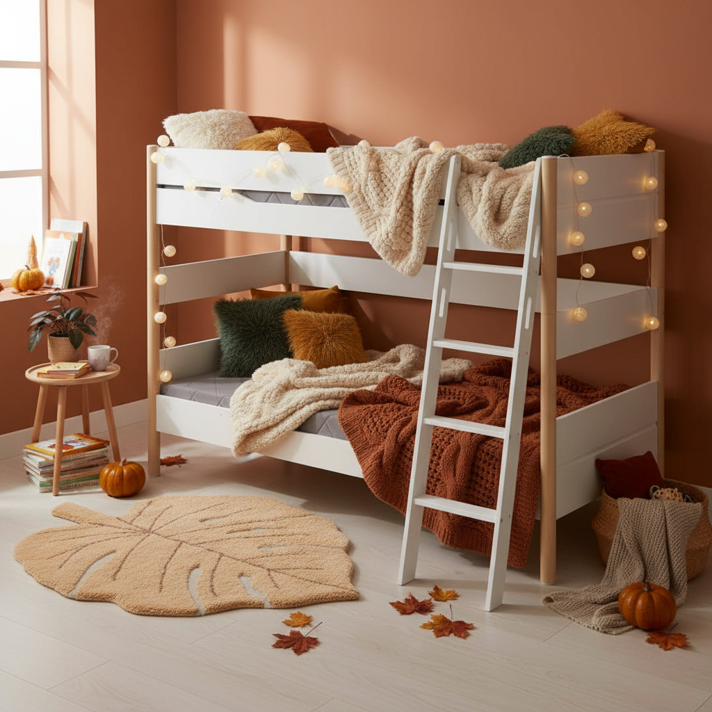 Etagenbett Ylvie mit Schrägleiter, Birke, 90 x 200 cm 5