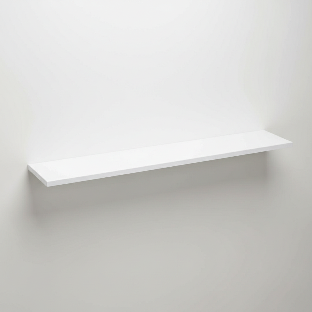 Wandregal schwebend Weiss 3