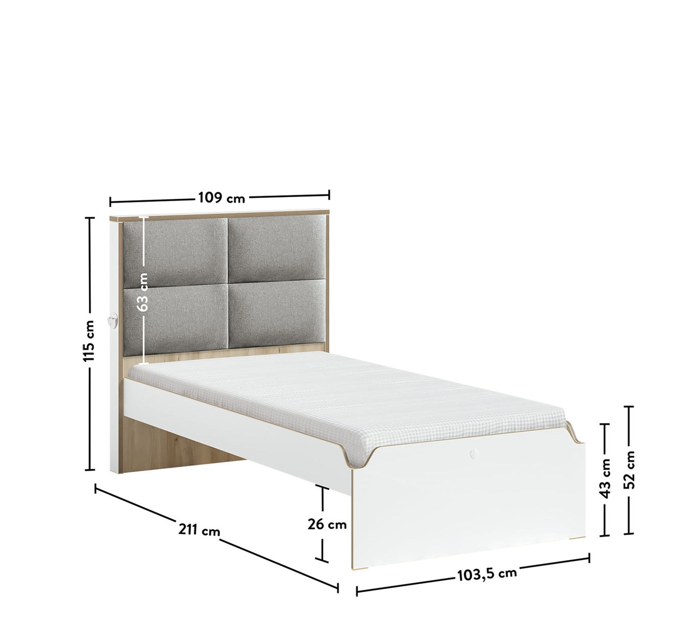 Bett Modera Standard, 100 x 200 cm 6