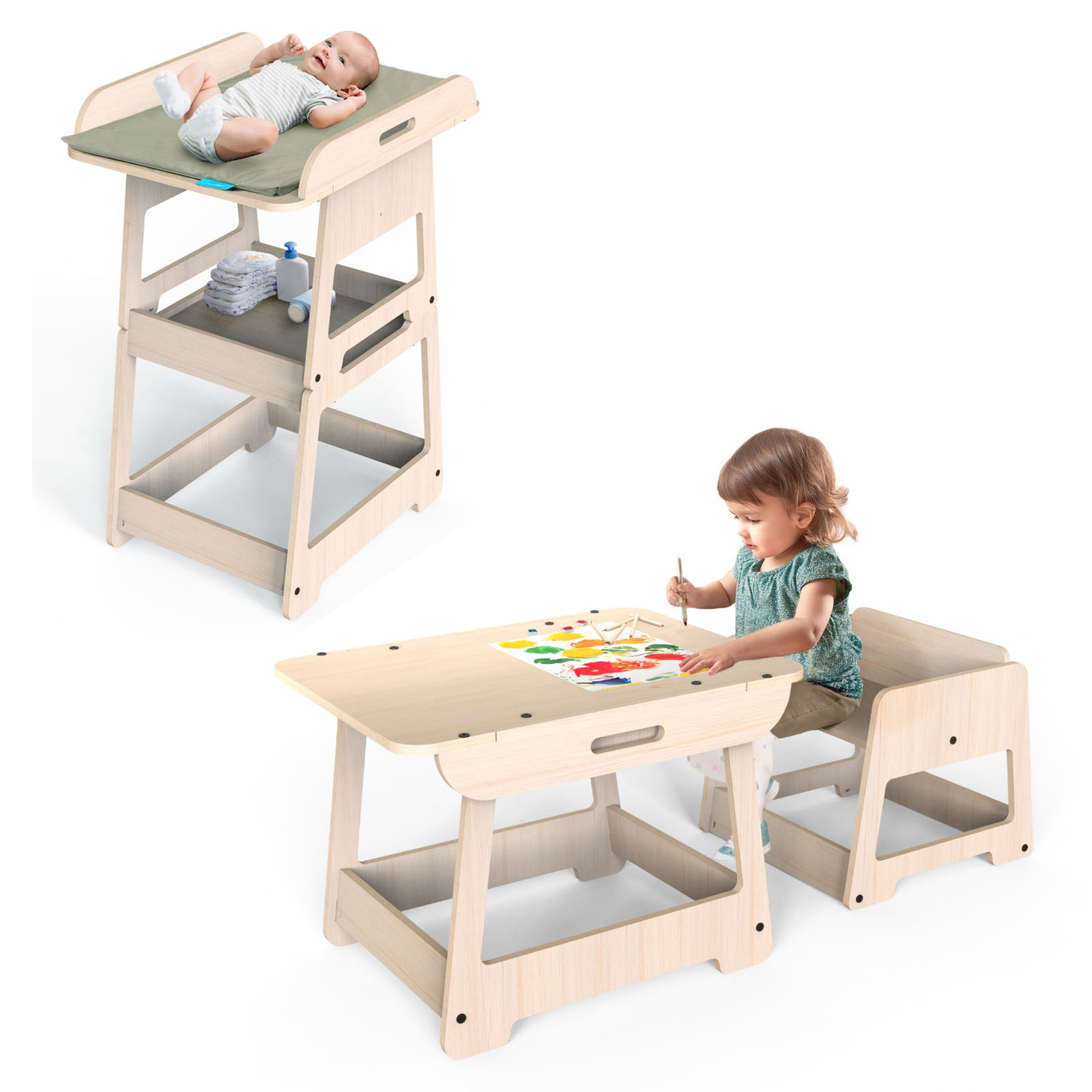Wickeltisch - Spieltisch Changy 2in1 1