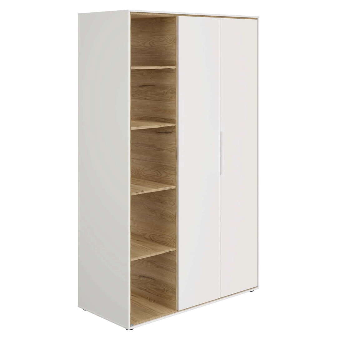Kleiderschrank Lieven 2-türig mit 5 Fächer