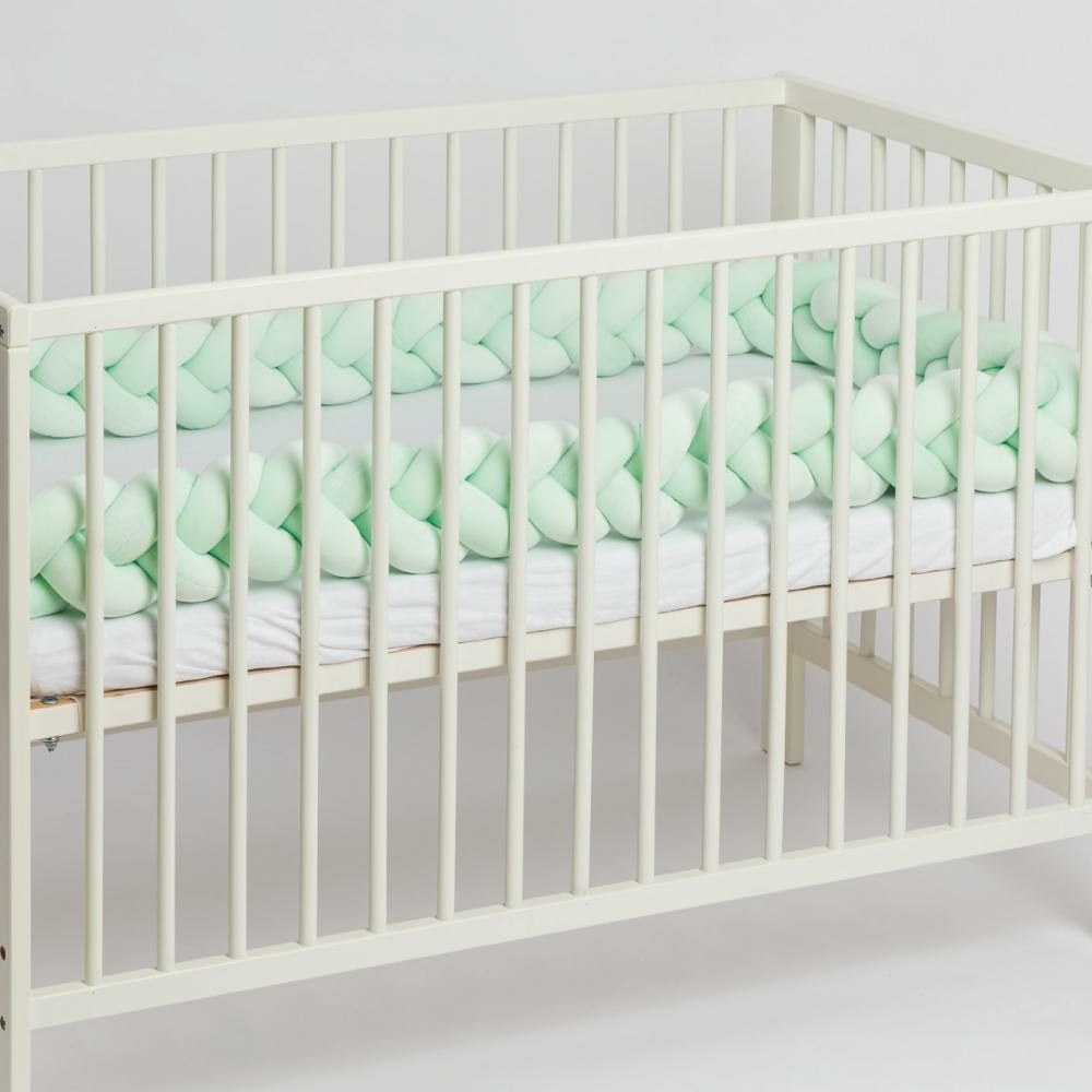 Bettschlange Geflochten Mint 5