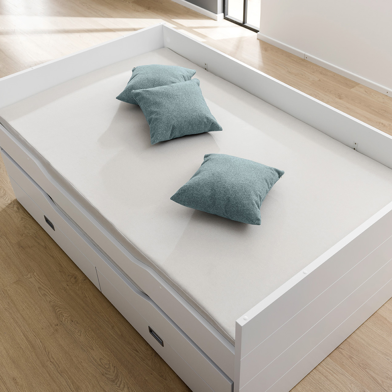 Partykissen aus Mikrofaser Aschblau