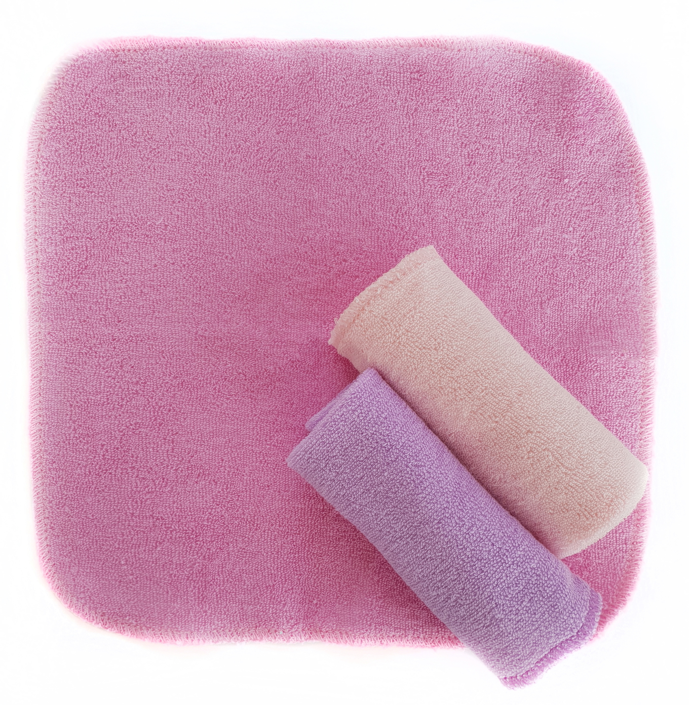 Waschtücher 3er Set Pink