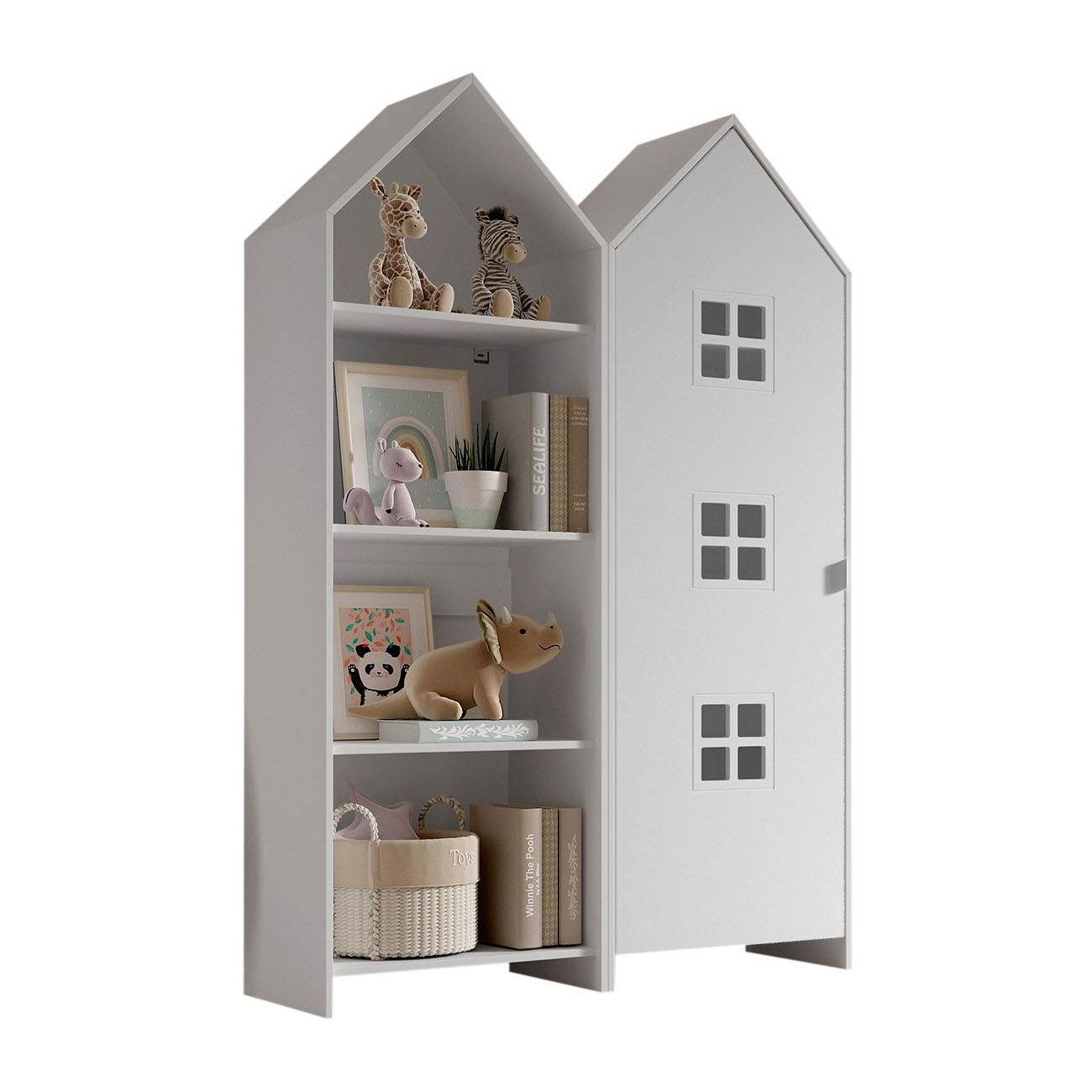 Regalschrank Casami Bruges 2-teilig Set Weiss