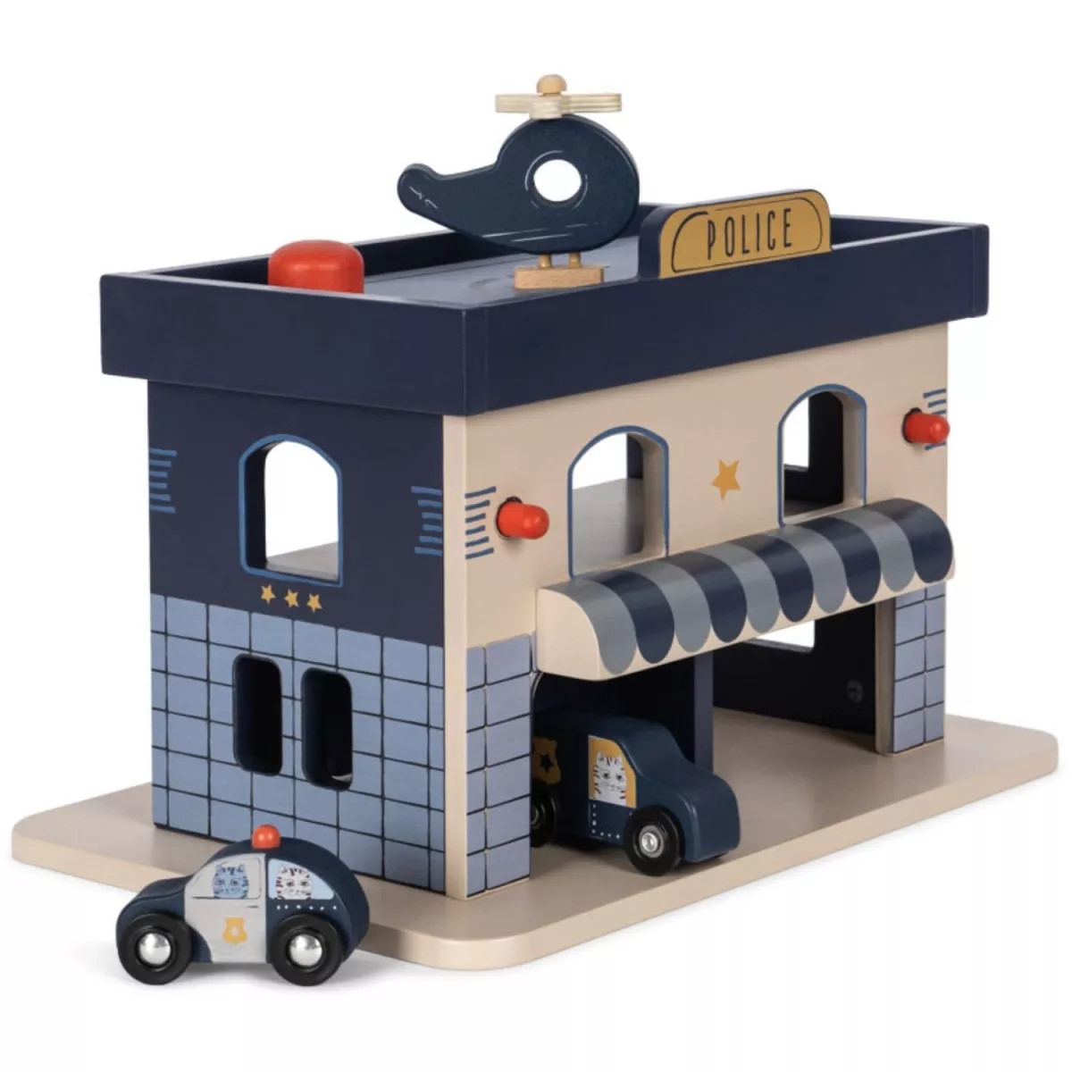 Holzspielzeug Polizeistation 1