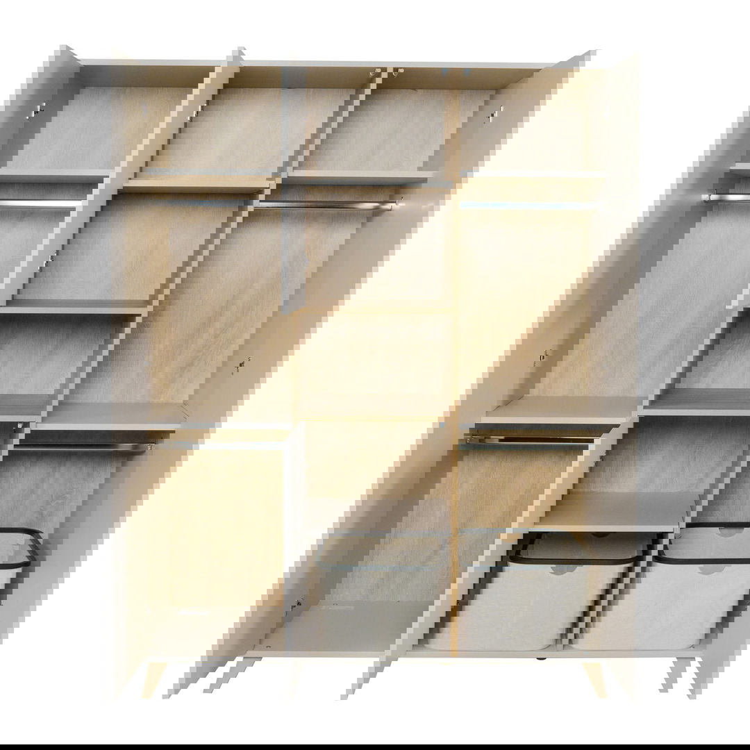 Kleiderschrank Loft Clay, 3-türig 4