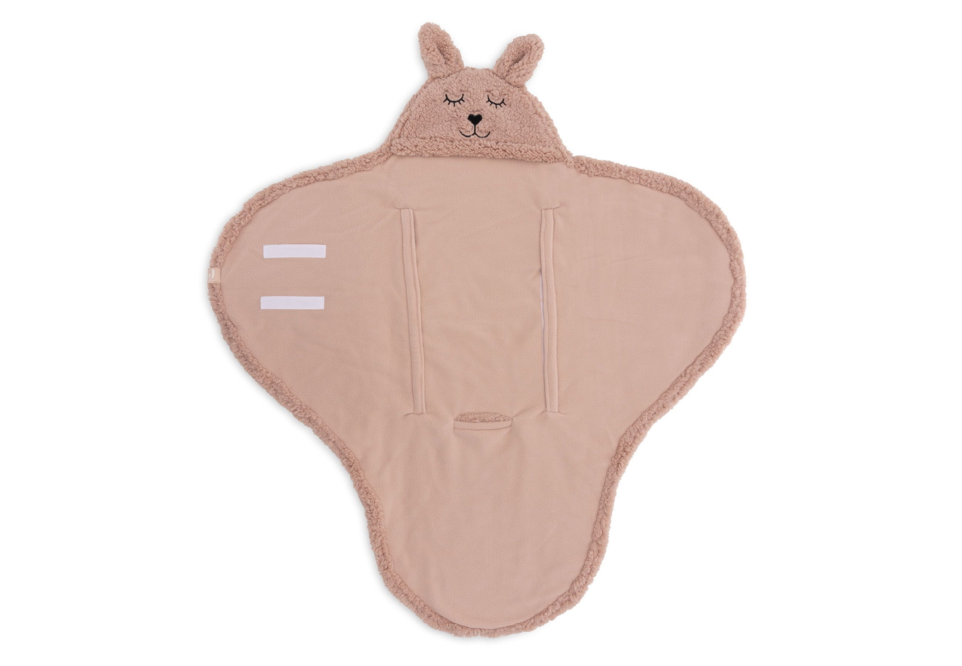 Einschlagdecke für Babyschale Hase Rosa 5