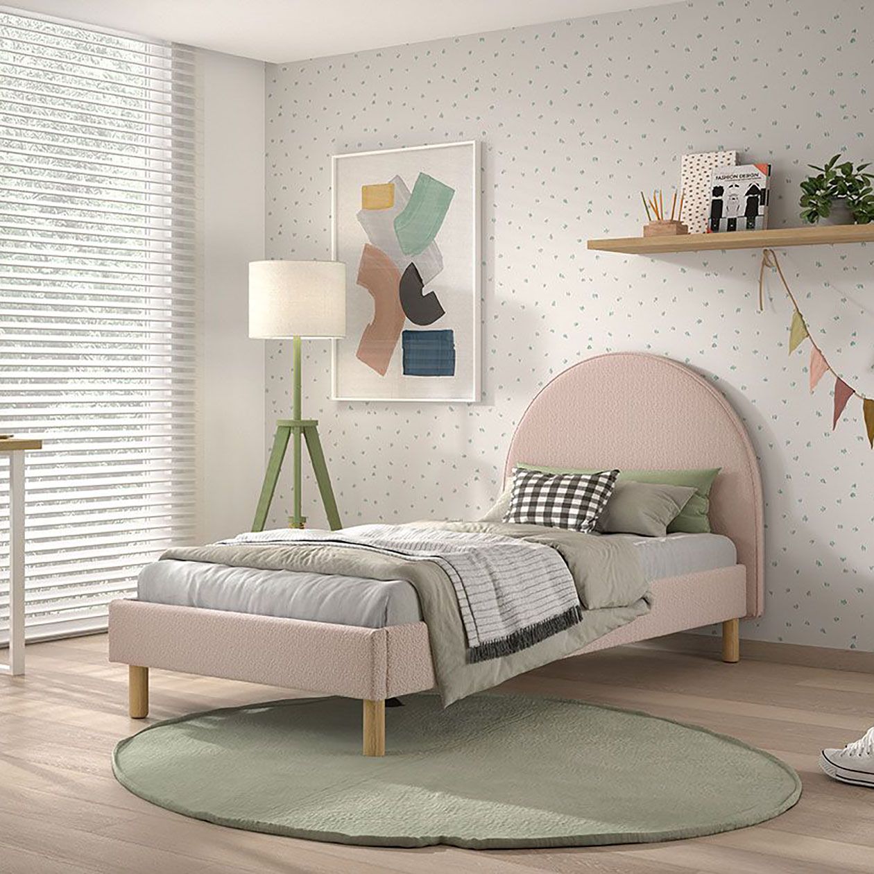 Bett Moon Rosa, 90 x 200 cm 2