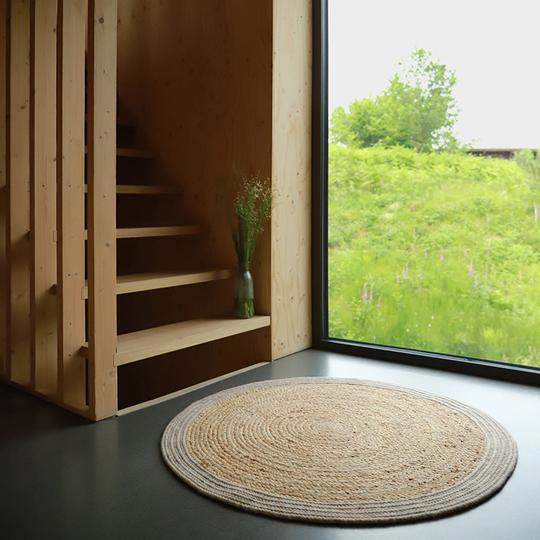 Teppich Yhuki Taupe, 110 x 110 cm 3