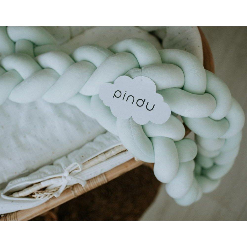 Bettschlange Geflochten Mint 6