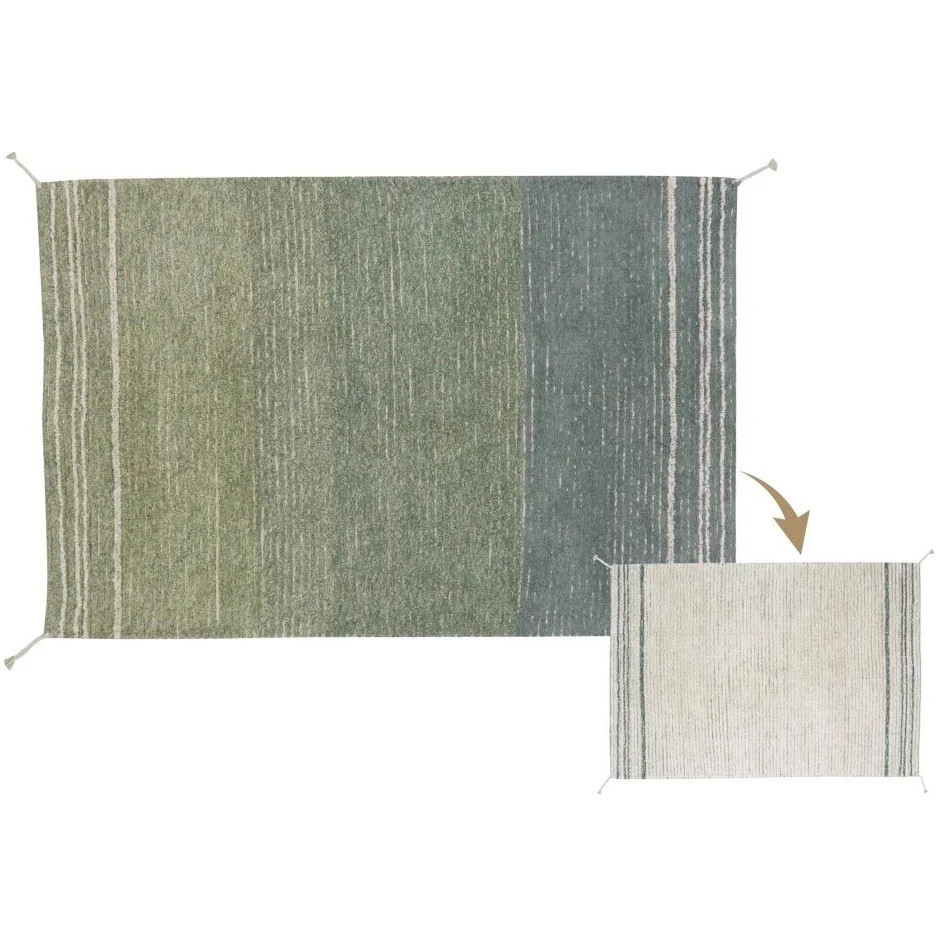 Wendeteppich Twin Blau, L