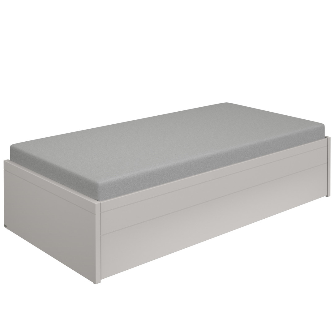 Bett Flynn mit Ausziehfunktion Kieselgrau 4