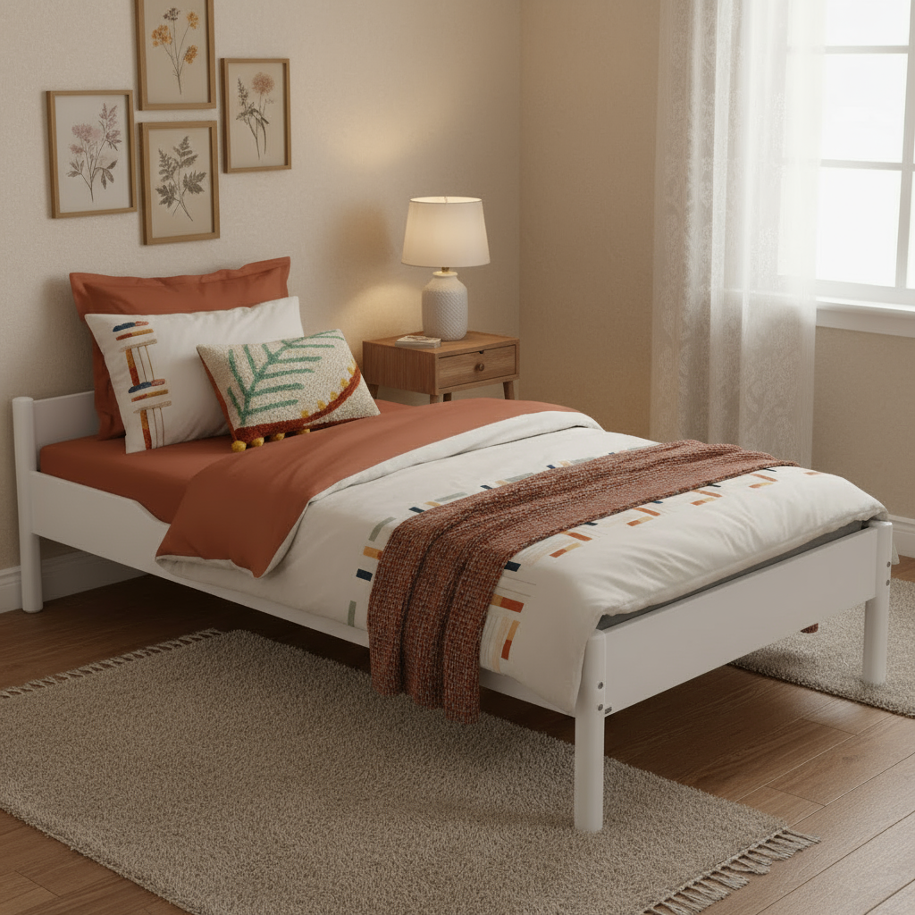 Bett Ylvie II Weiss, 120 x 200 cm 4