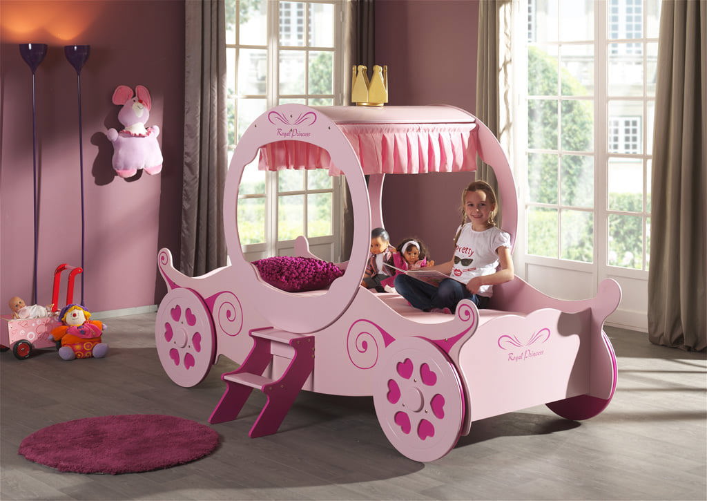 Kutschenbett Rosa 4