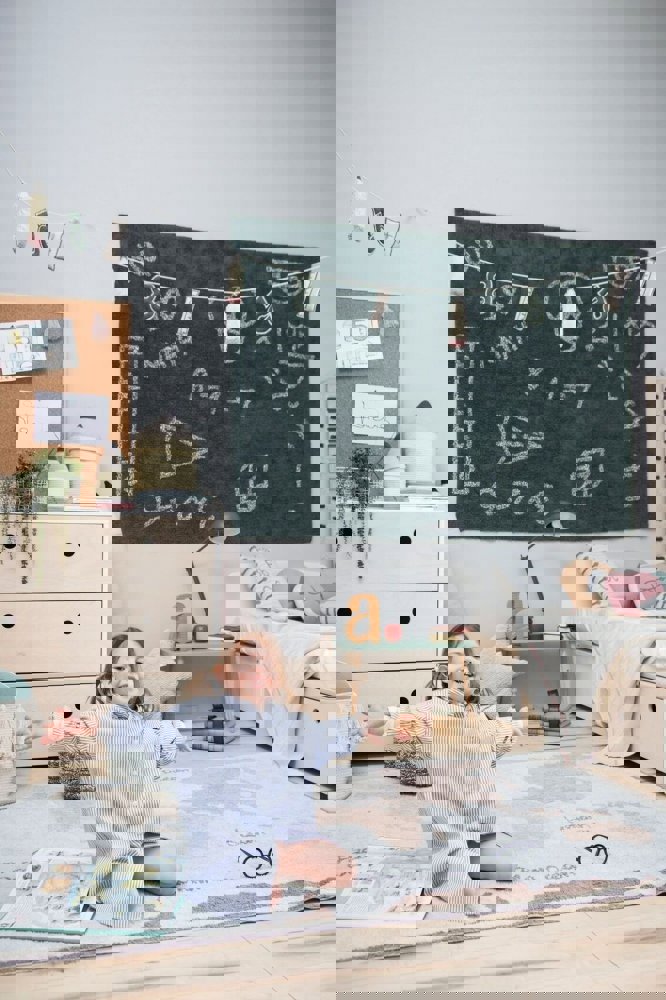 Teppich Back To School Vintage Map M 3