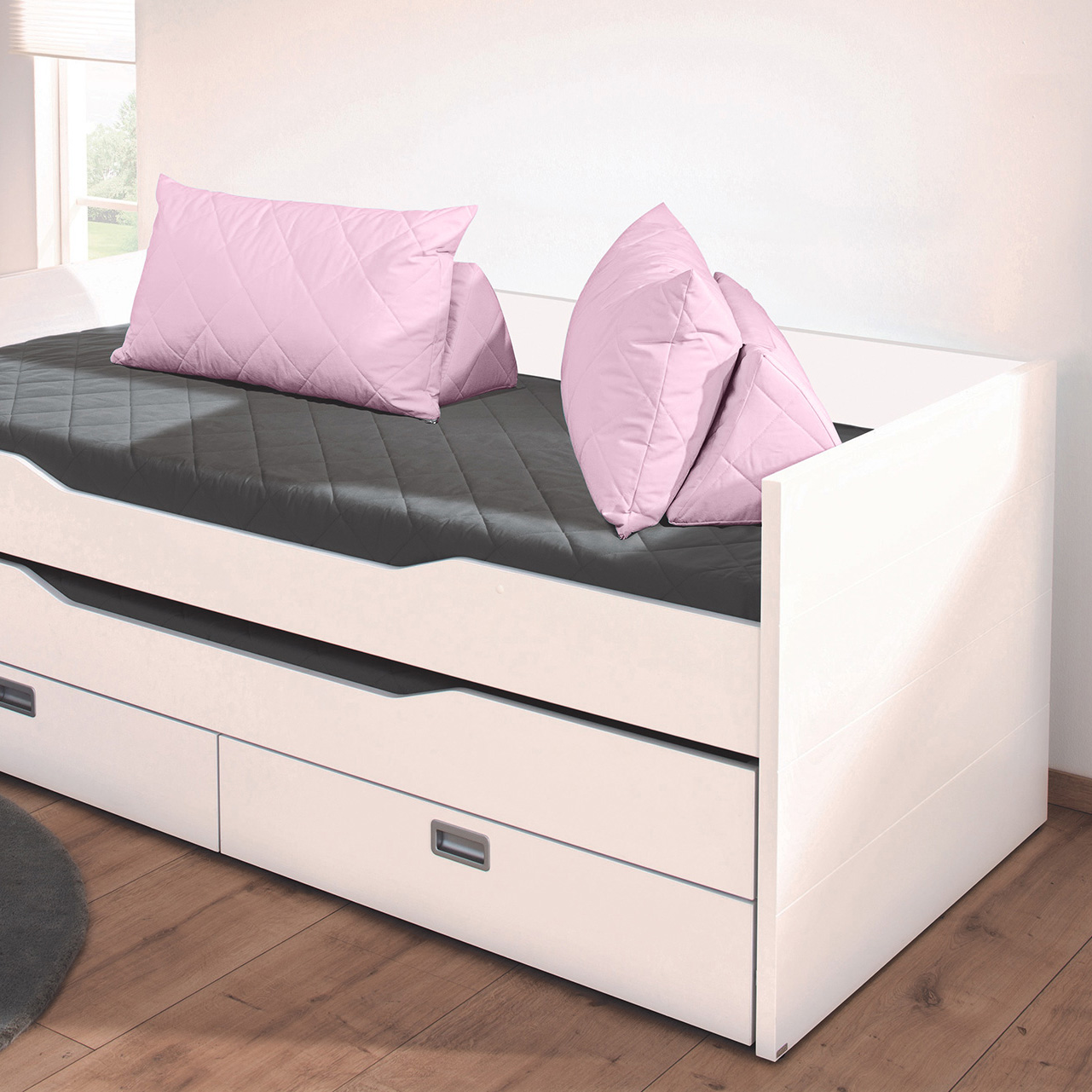 Chillkissen aus Baumwolle Rose