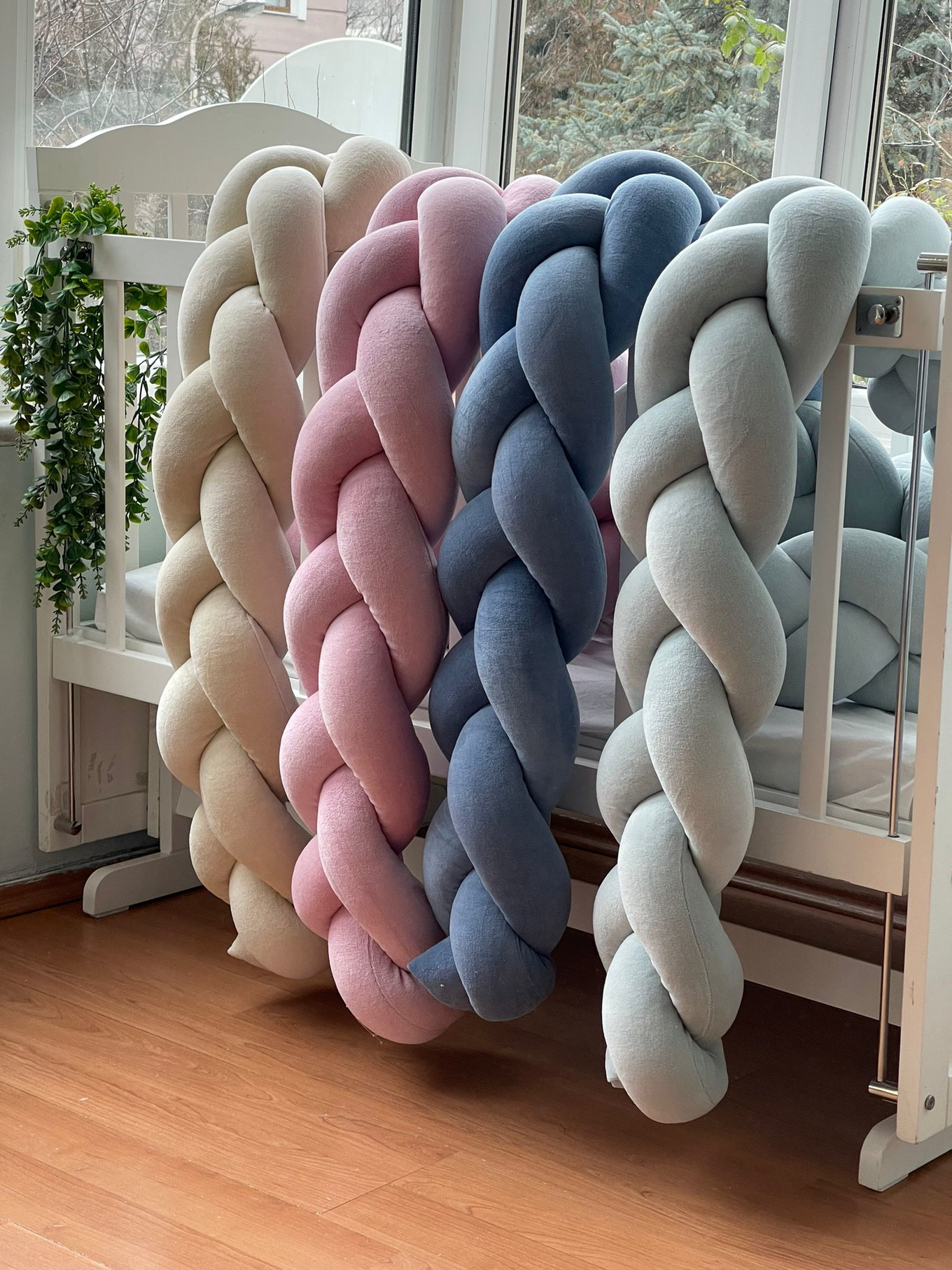 Bettschlange Panda Blau, 200 cm 5