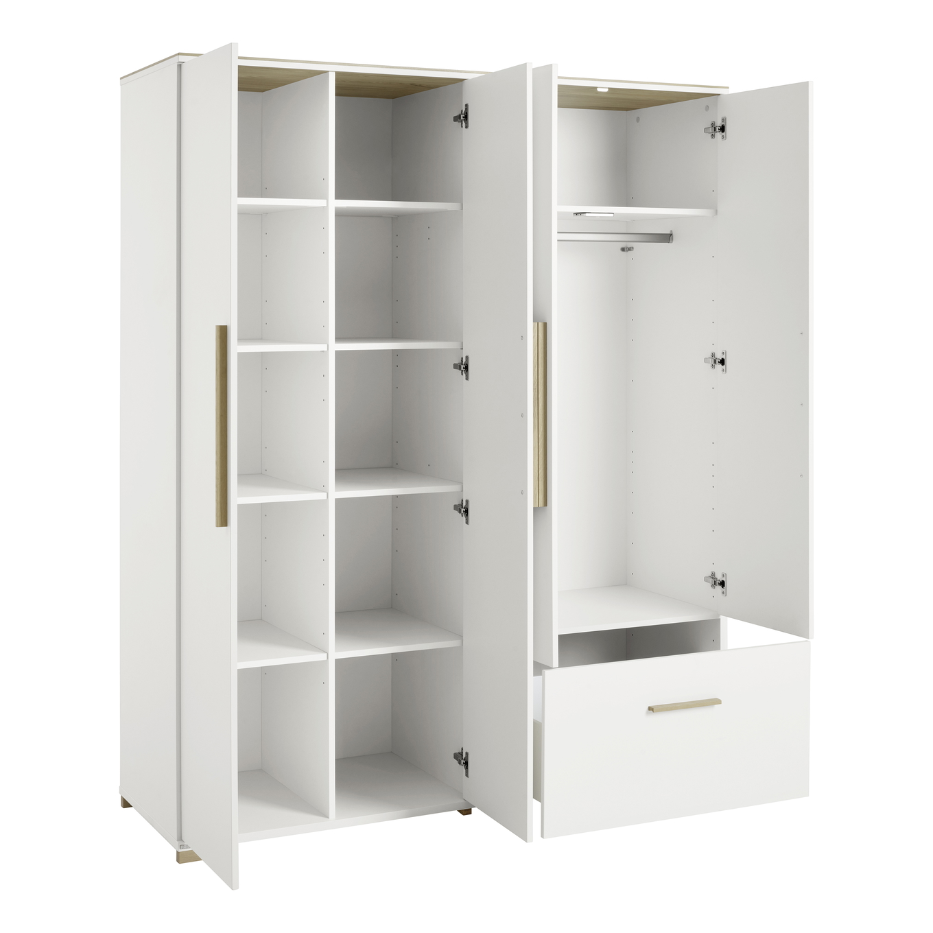 Kleiderschrank Enie 4-türig 4