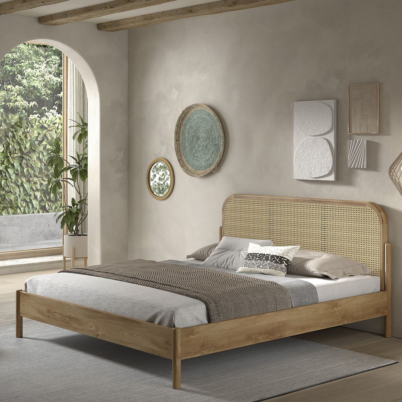 Bett Olive Rattan 180 x 200 cm #2