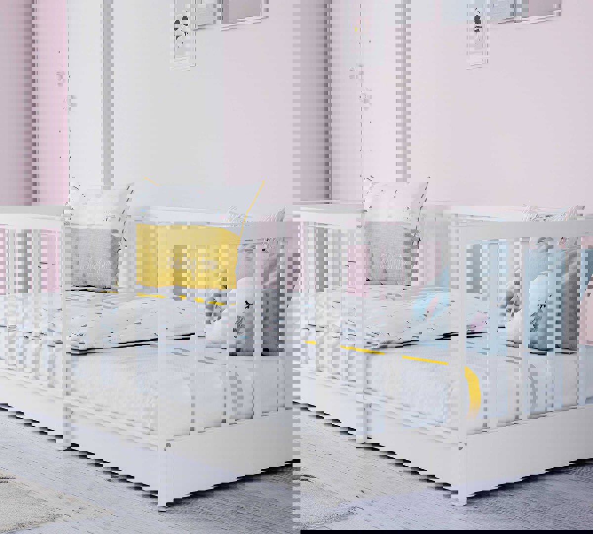 Bett Montes 90x190cm Weiss 4