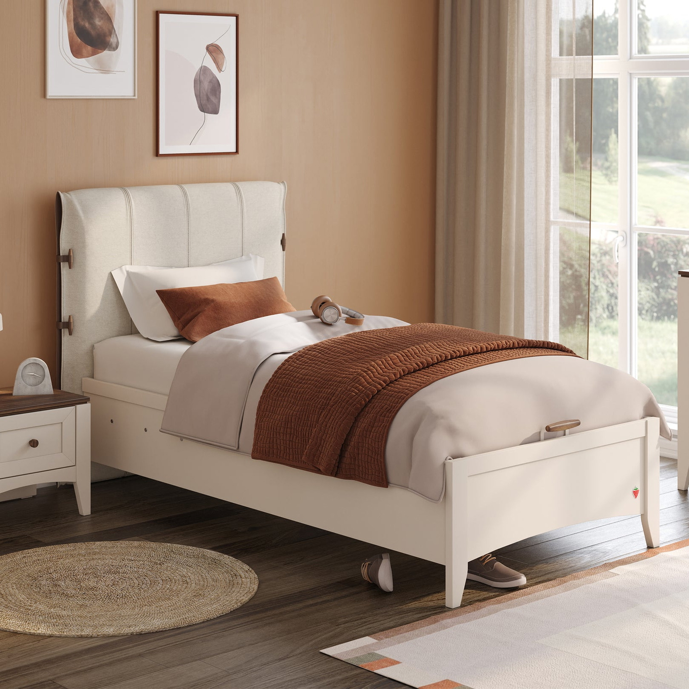 Bett Lapel Elite mit Stauraum, 100 x 200 cm 2