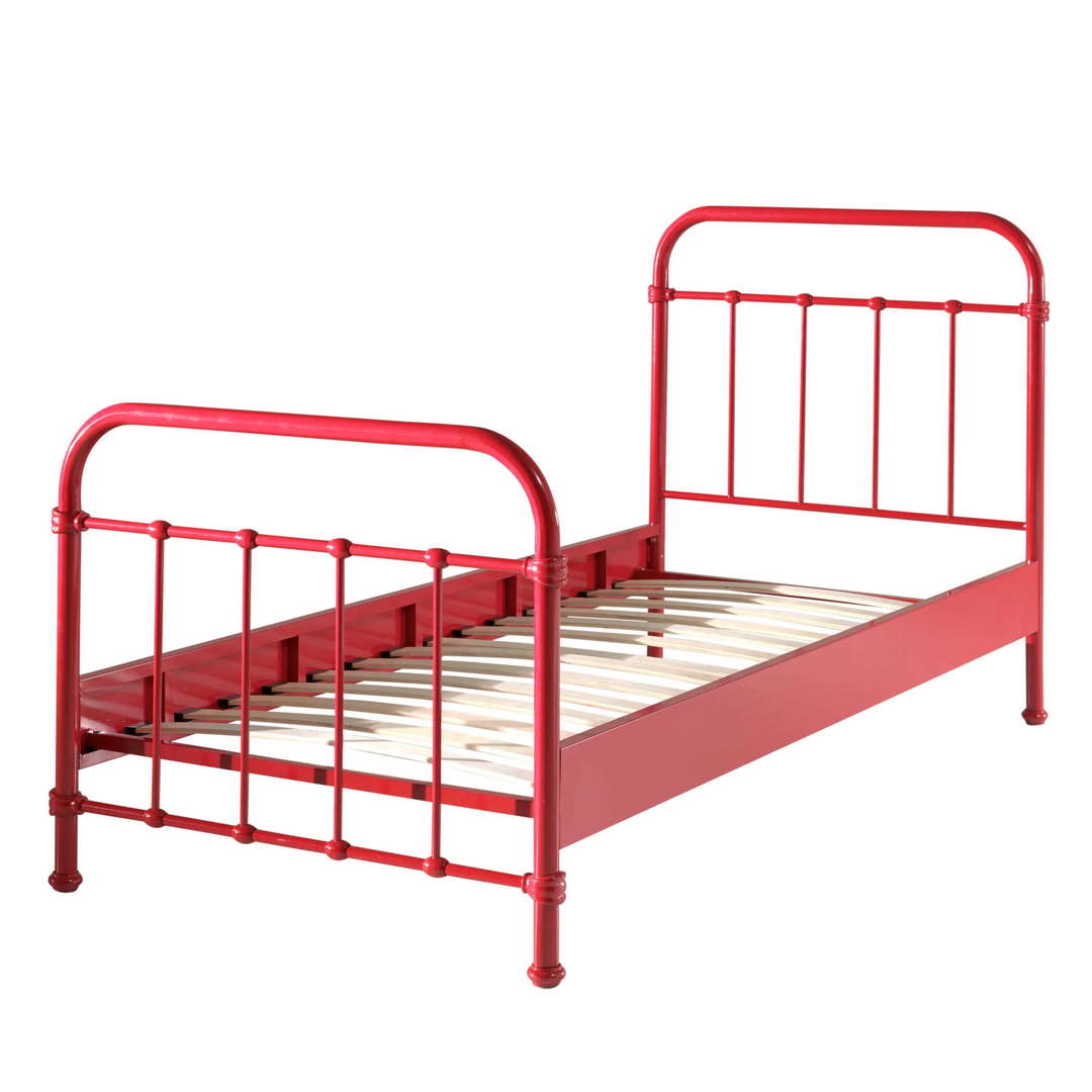 Metallbett New York Rot