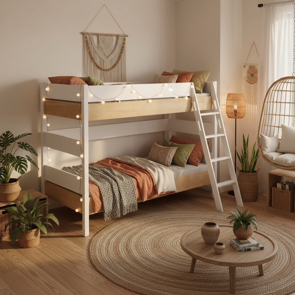 Etagenbett Kira Nebraska mit Schrägleiter, 90 x 200 cm 3