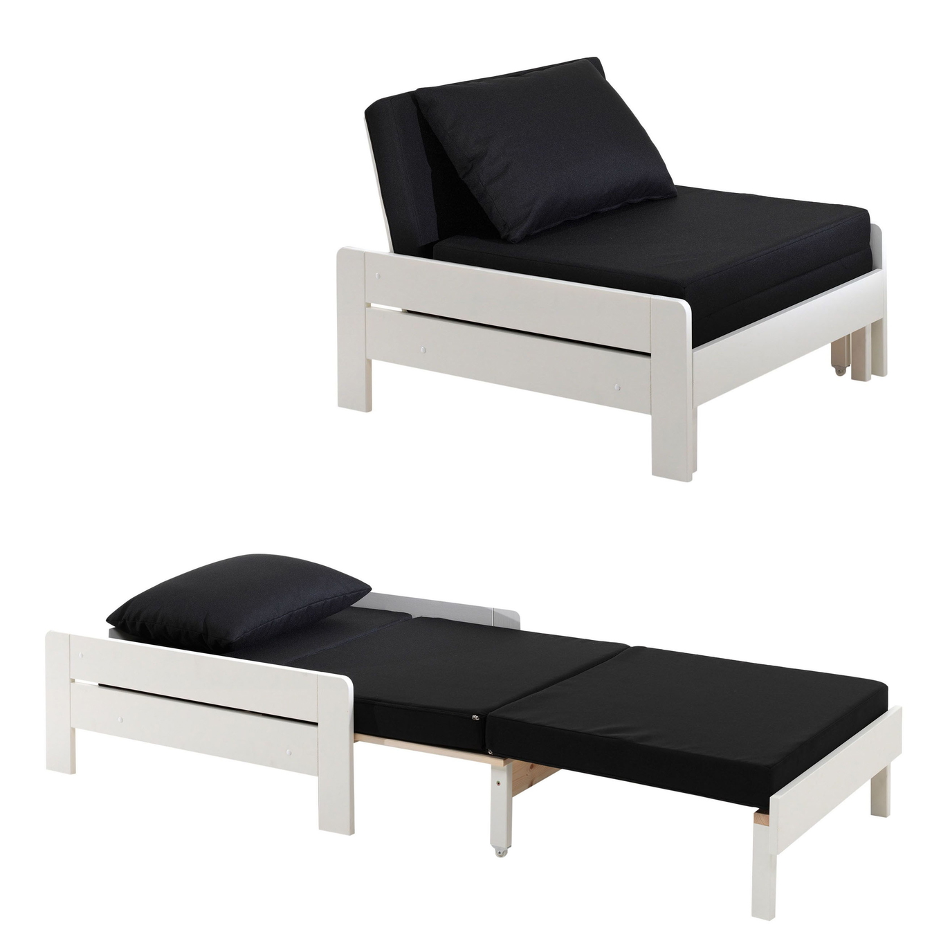 Sessel-Bett Oliver Weiss 1