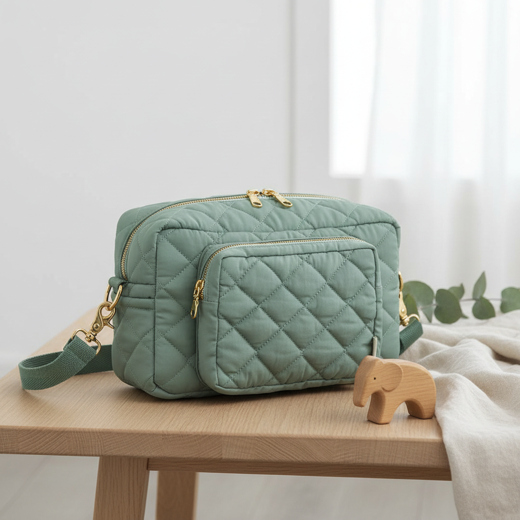 Wickeltasche Ivy Green Klein 3
