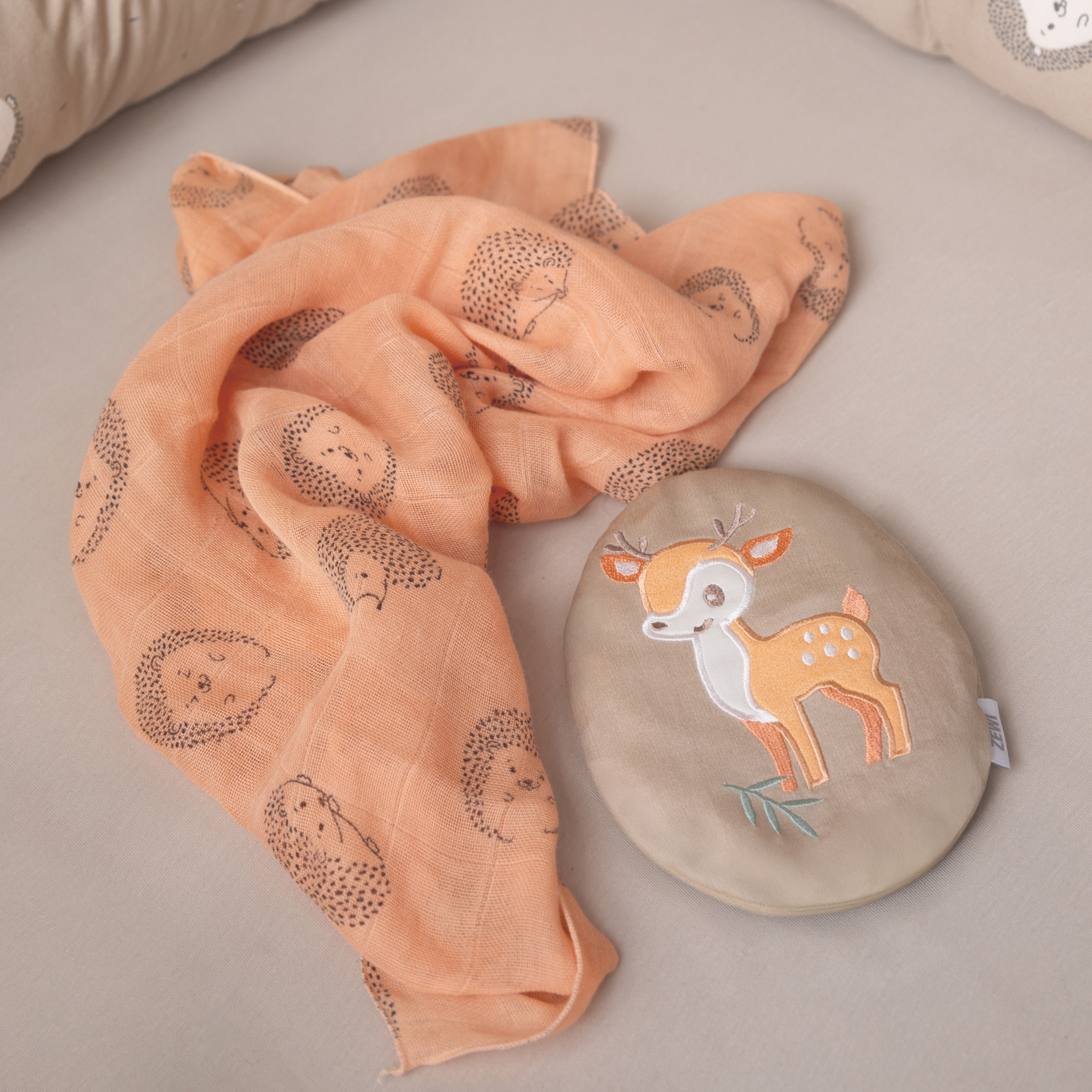 Gaze Spucktuch Peach 3