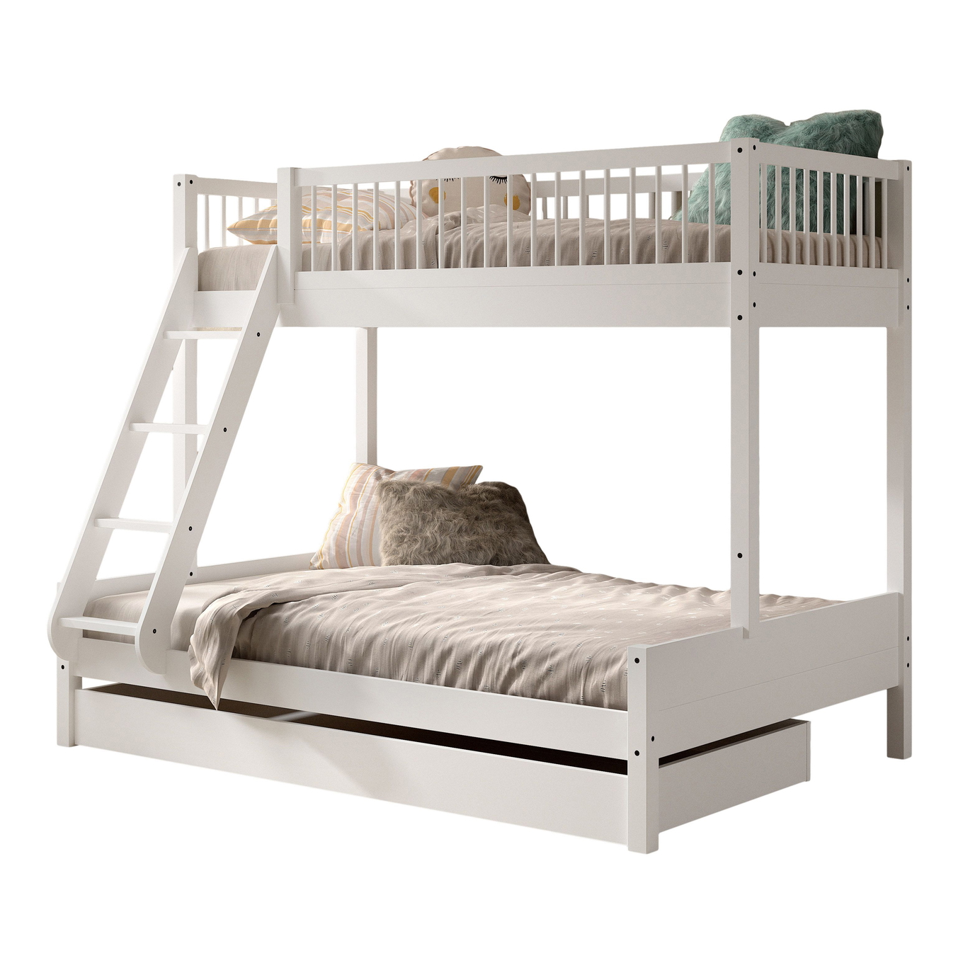 Familienbett Forrest inkl. Ausziehkasten