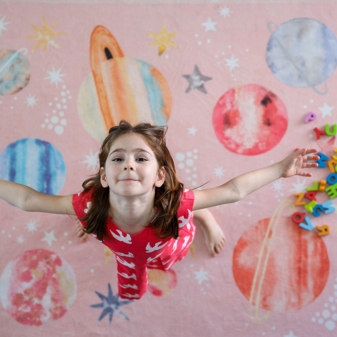 Teppich Give Me Some Space Pink #2