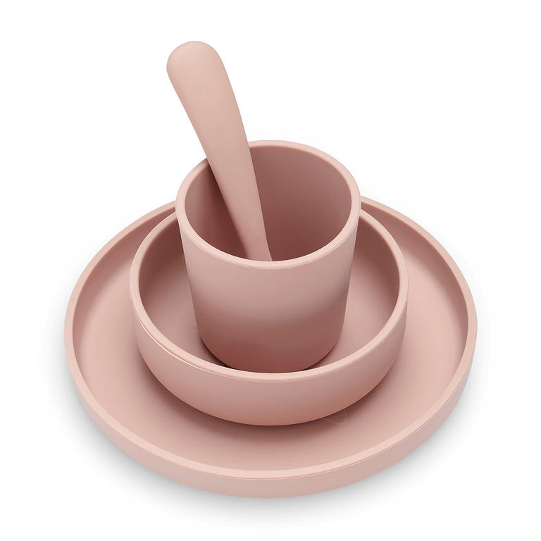 Geschirrset Silikon Pale Pink
