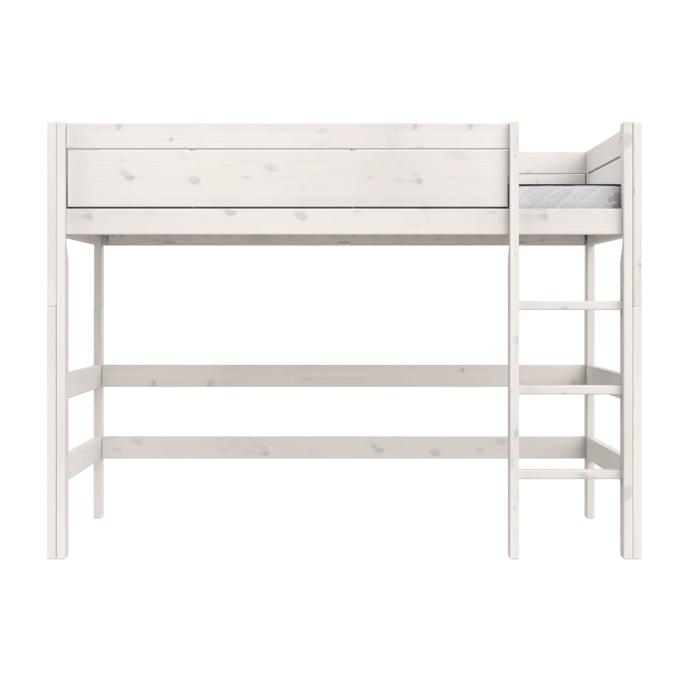 Mittelhohes Bett Lifetime 120 Weiss lasiert, Rollrost 2