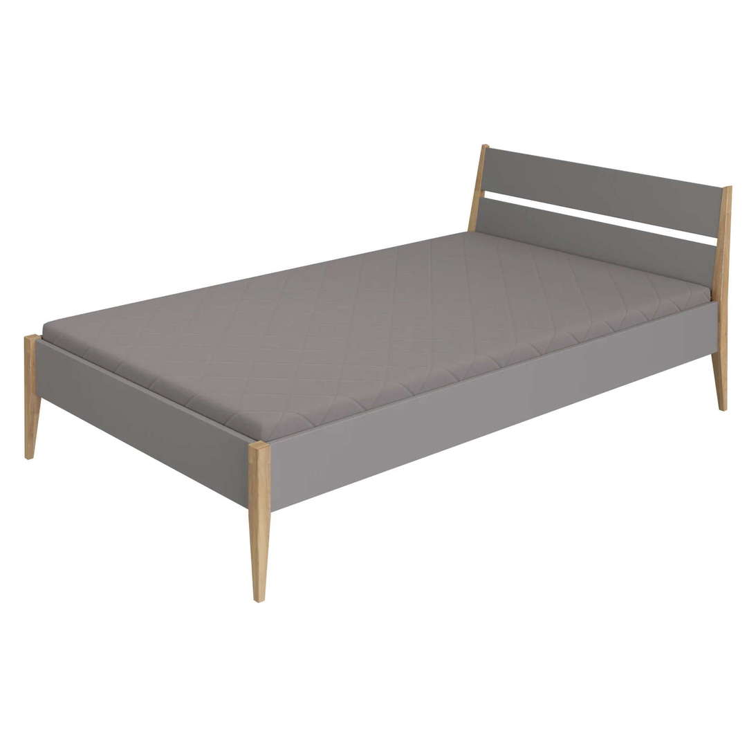Bett Sten Schiefergrau 120 x 200 cm 1