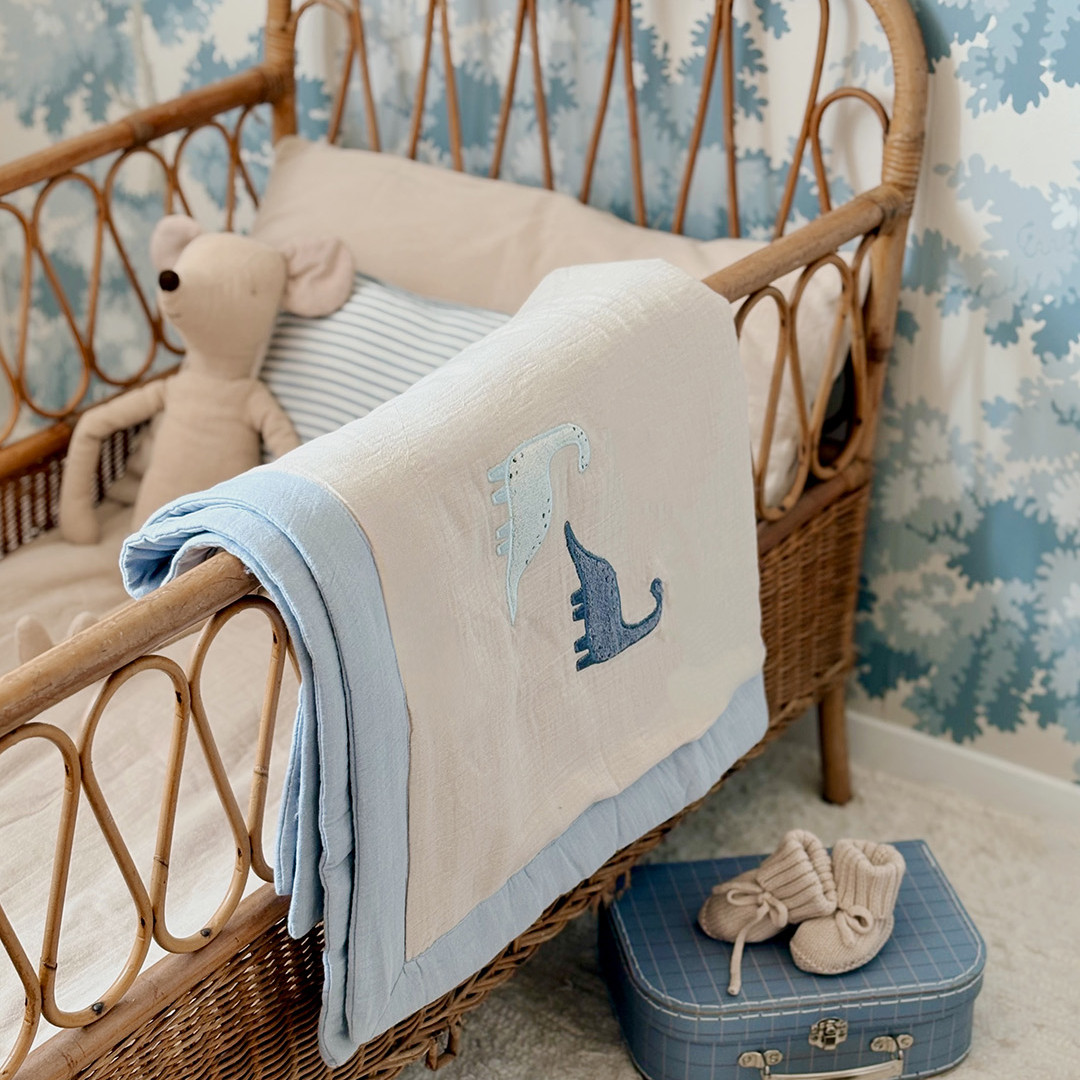 Babydecke Nova Beige Dinos #2