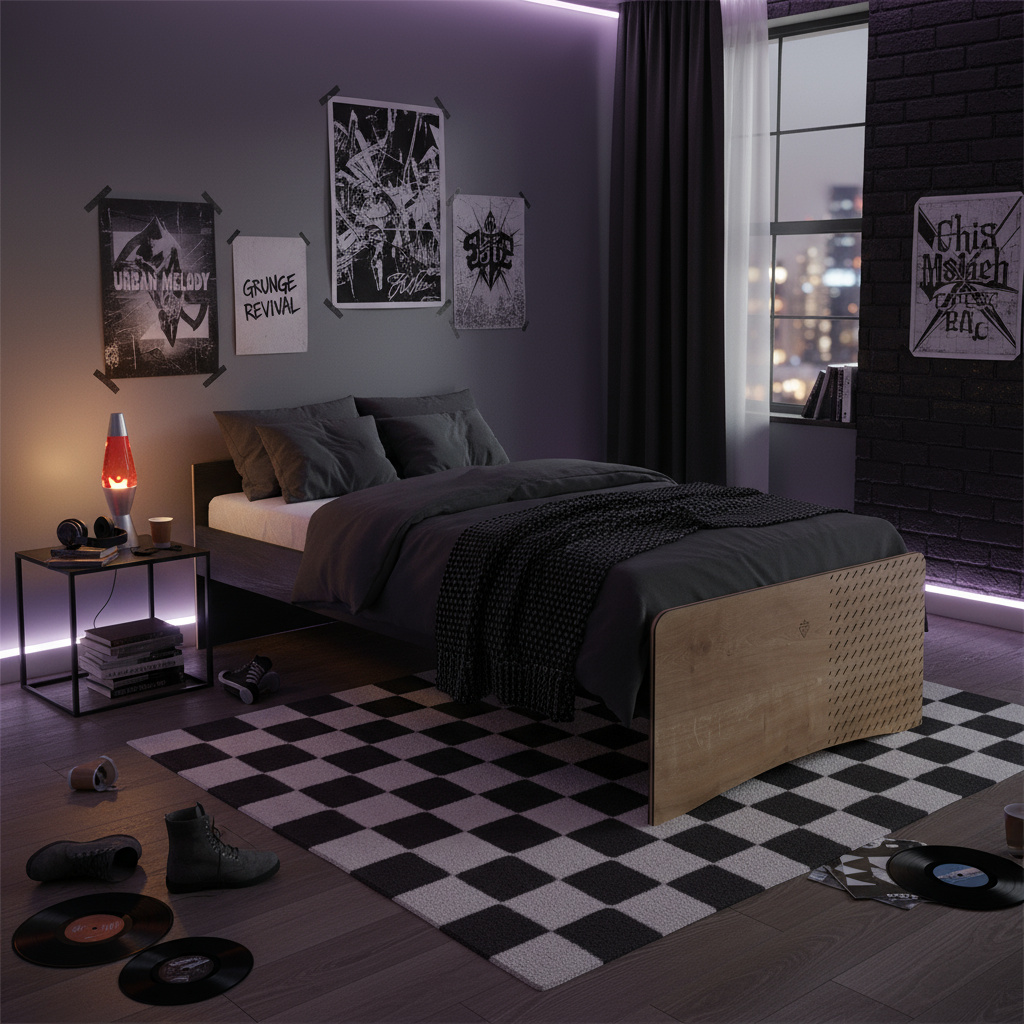 Bett Black ohne Kopfteil Standard, 100 x 200 cm 4