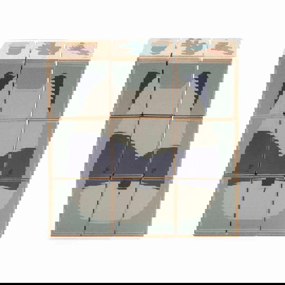 Würfel-Puzzle Woodland 9