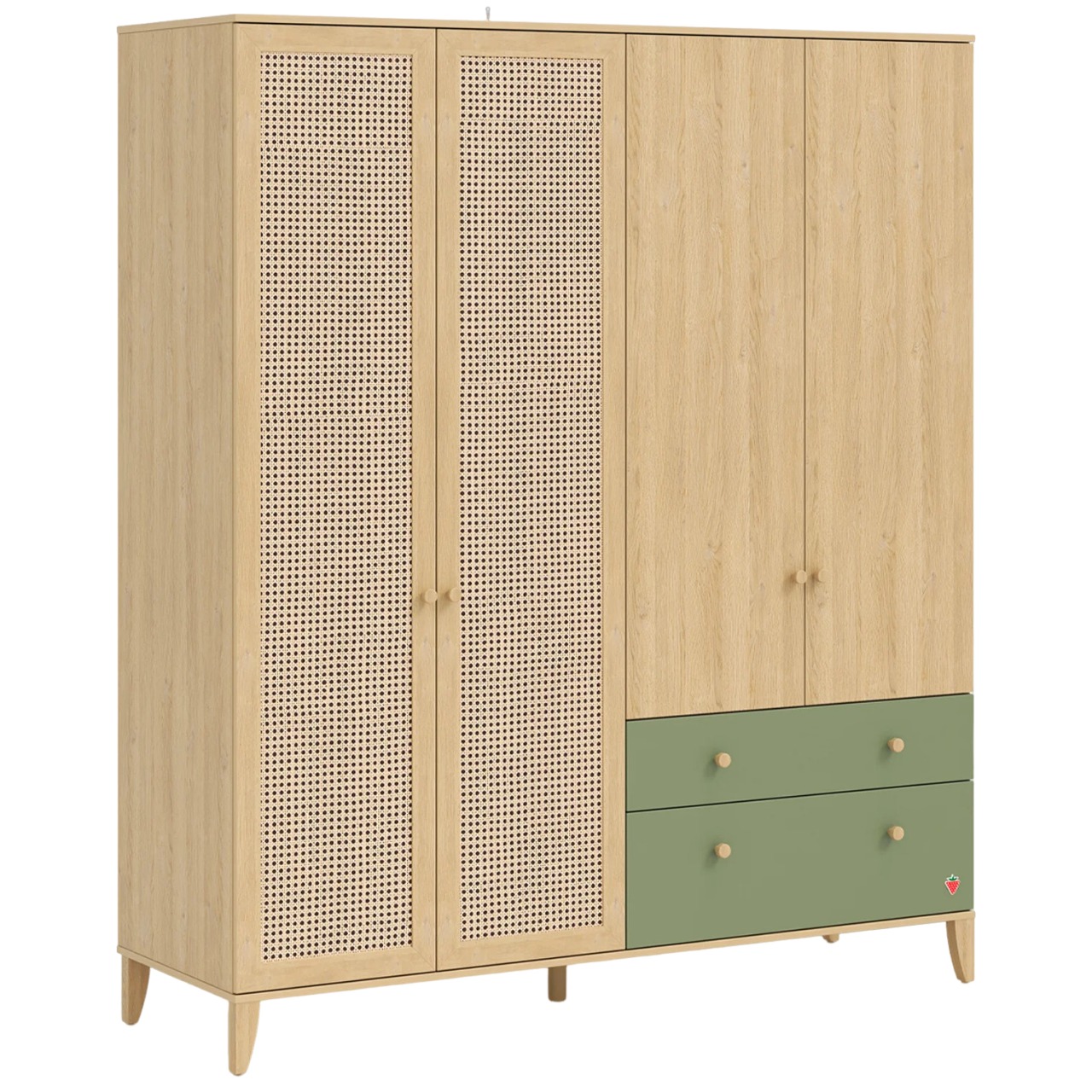 Kleiderschrank Loof 4-türig