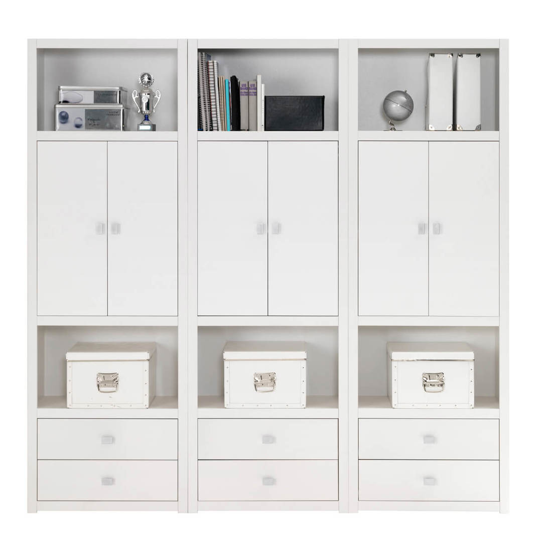 Regal 5 Fächer Weiss 3