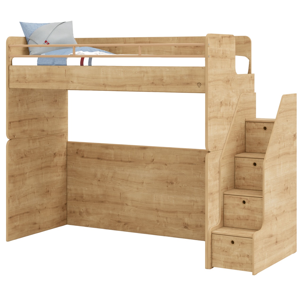 Hochbett Studio Set Holz, Set 4
