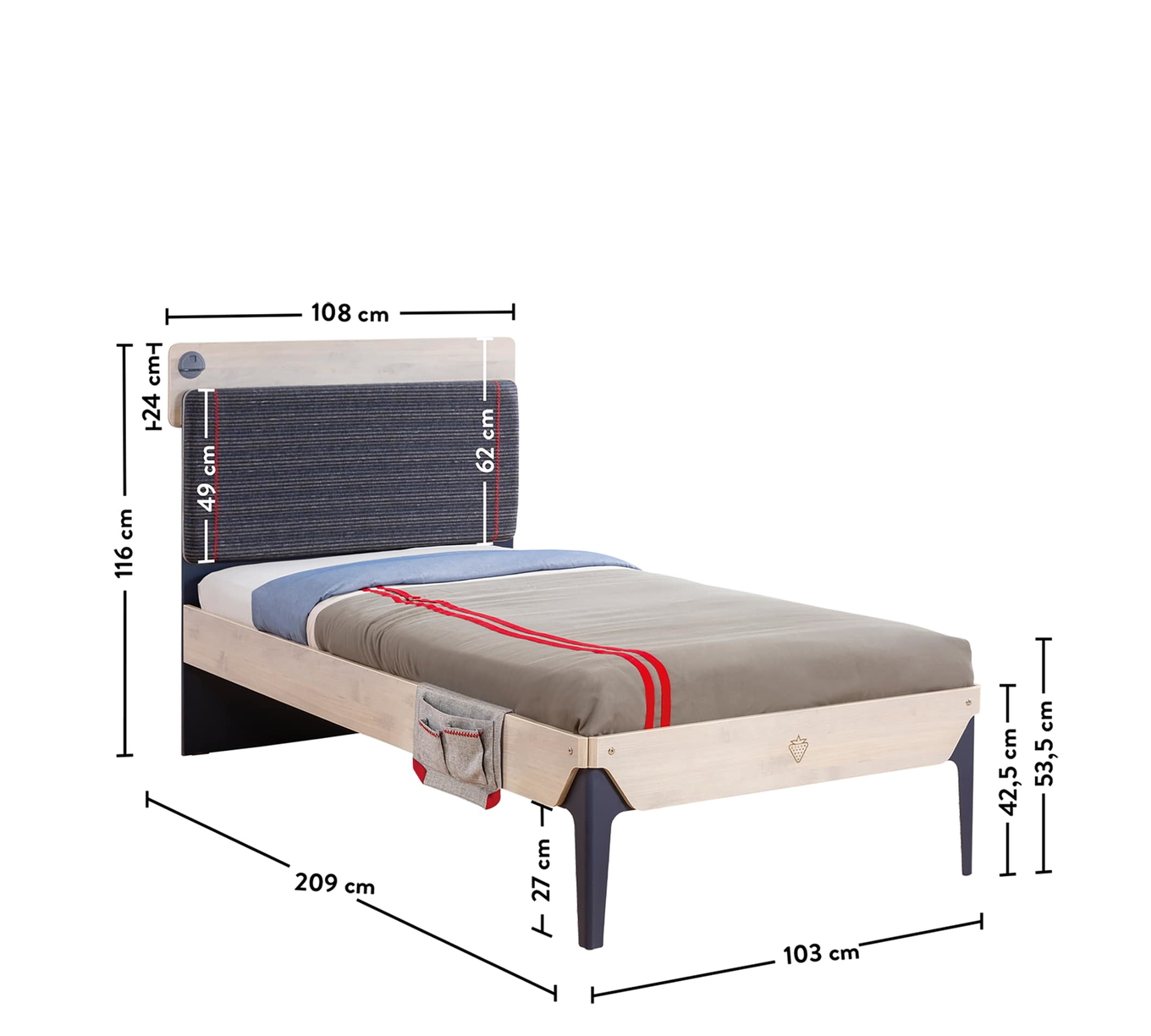 Bett Trio Line, 100 x 200 cm 6