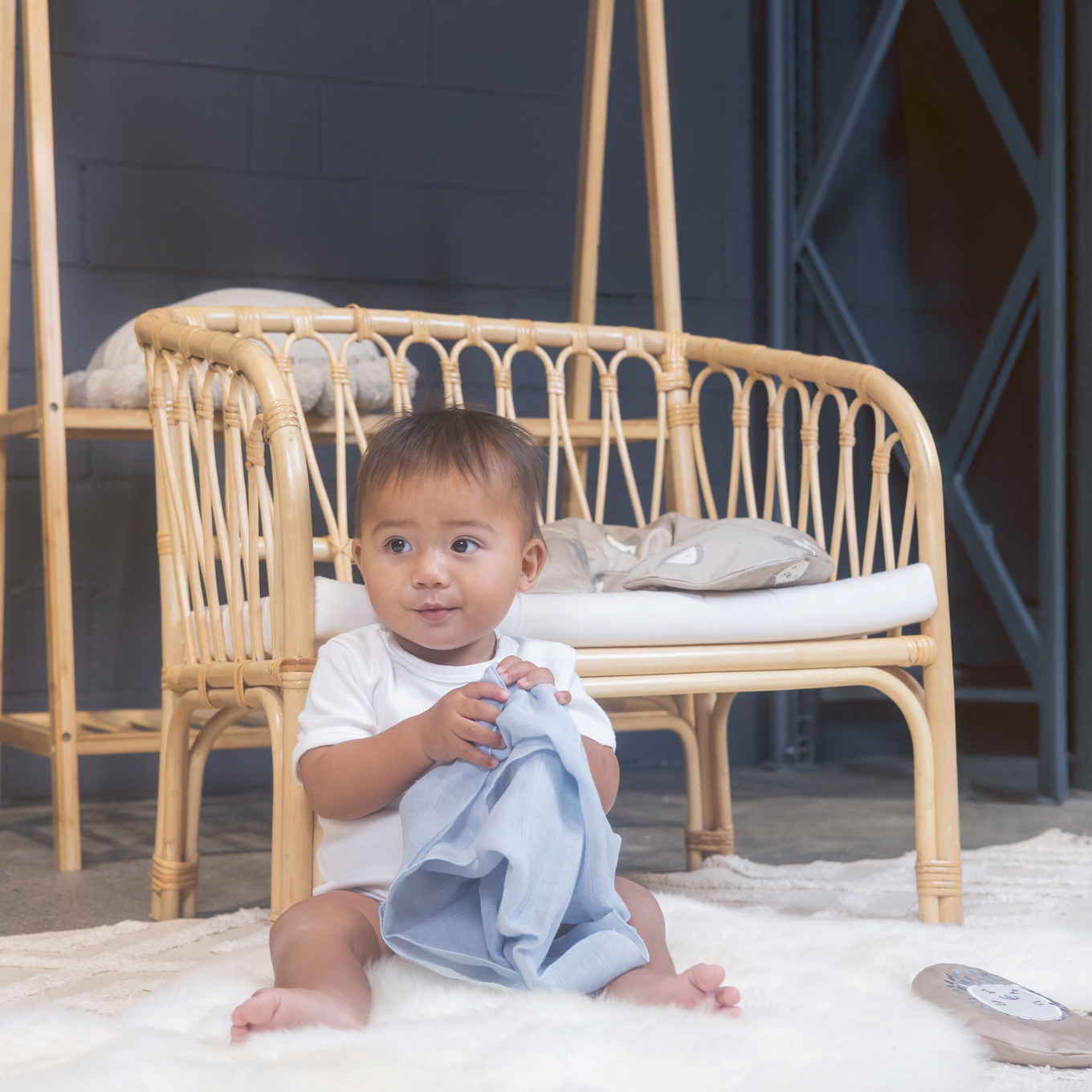 Gaze Spucktuch Uni Sky Blue 2