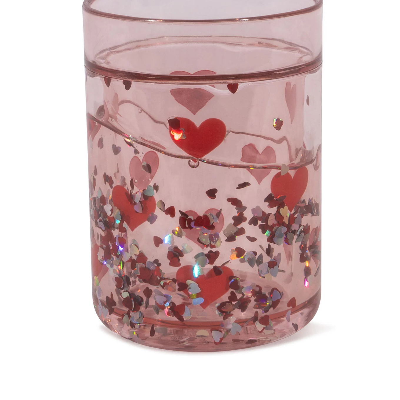 Becher 4er Set Pink mit Glitzer 3