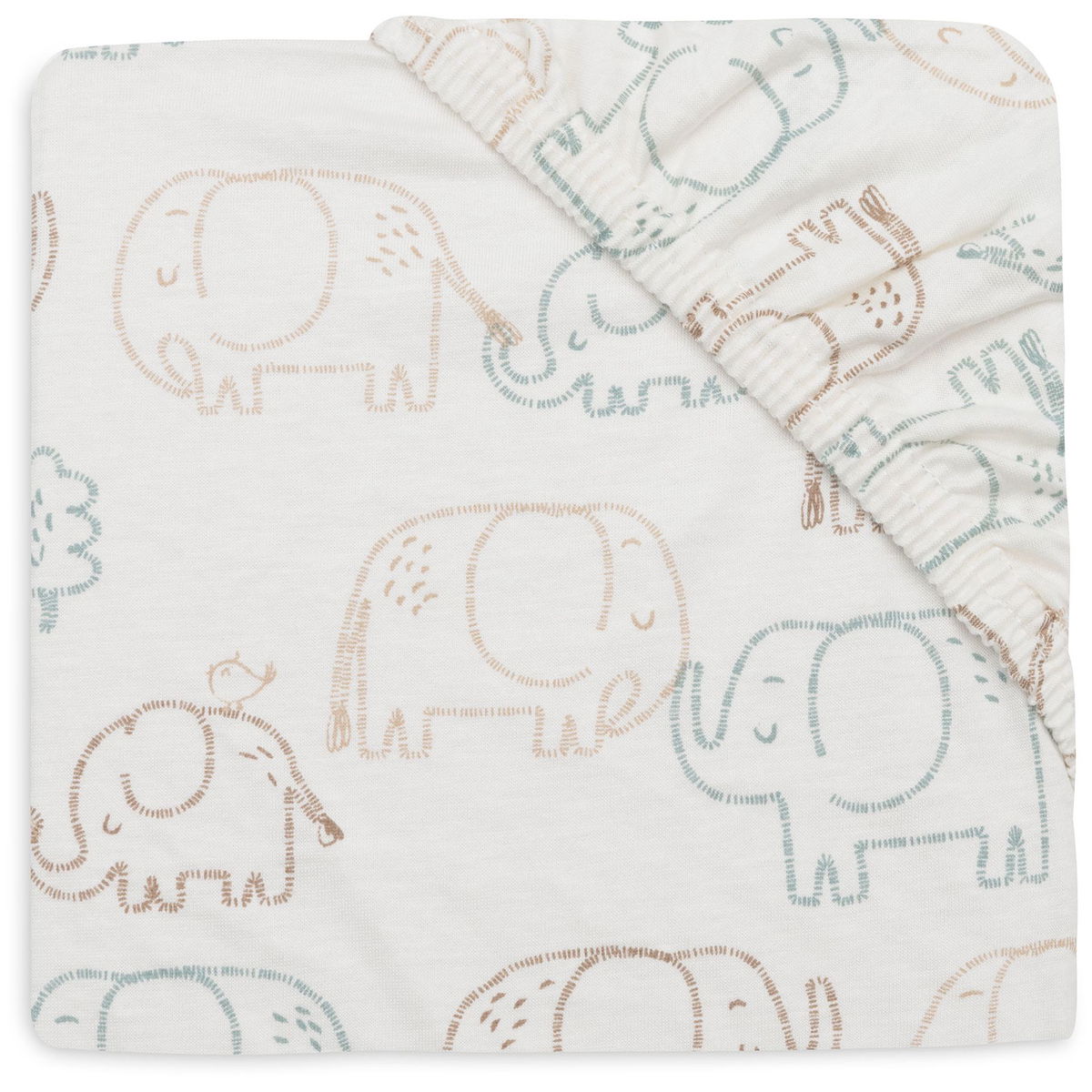 Fixleintuch Jersey Elephant Tales 60 x 120 cm